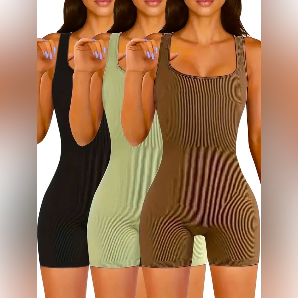Lioness Luxe Sporty Ribbed Romper 3 pcs Set for Women - Women's Clothing
